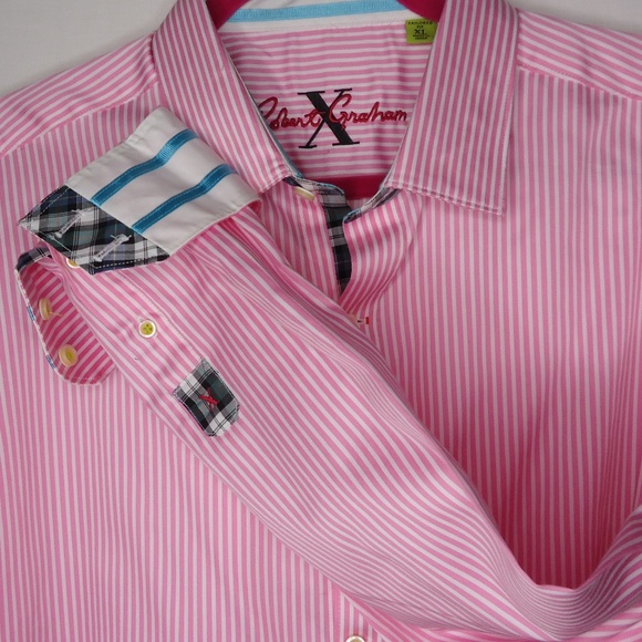Robert Graham Other - NWOT Robert Graham Pink Stripe LS Shirt